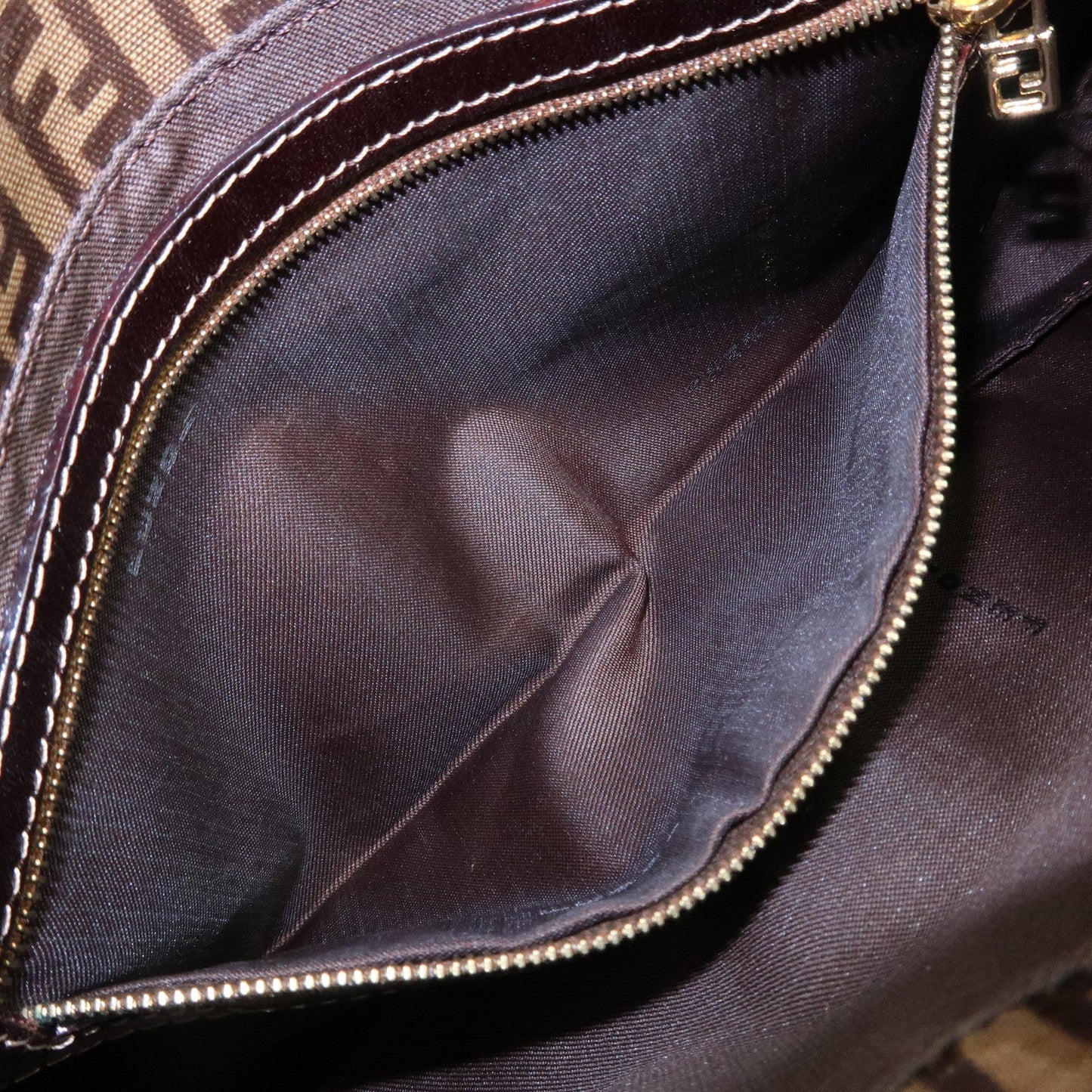 FENDI Mamma Baguette Zucchino PVC Leather Shoulder Bag 26424  d