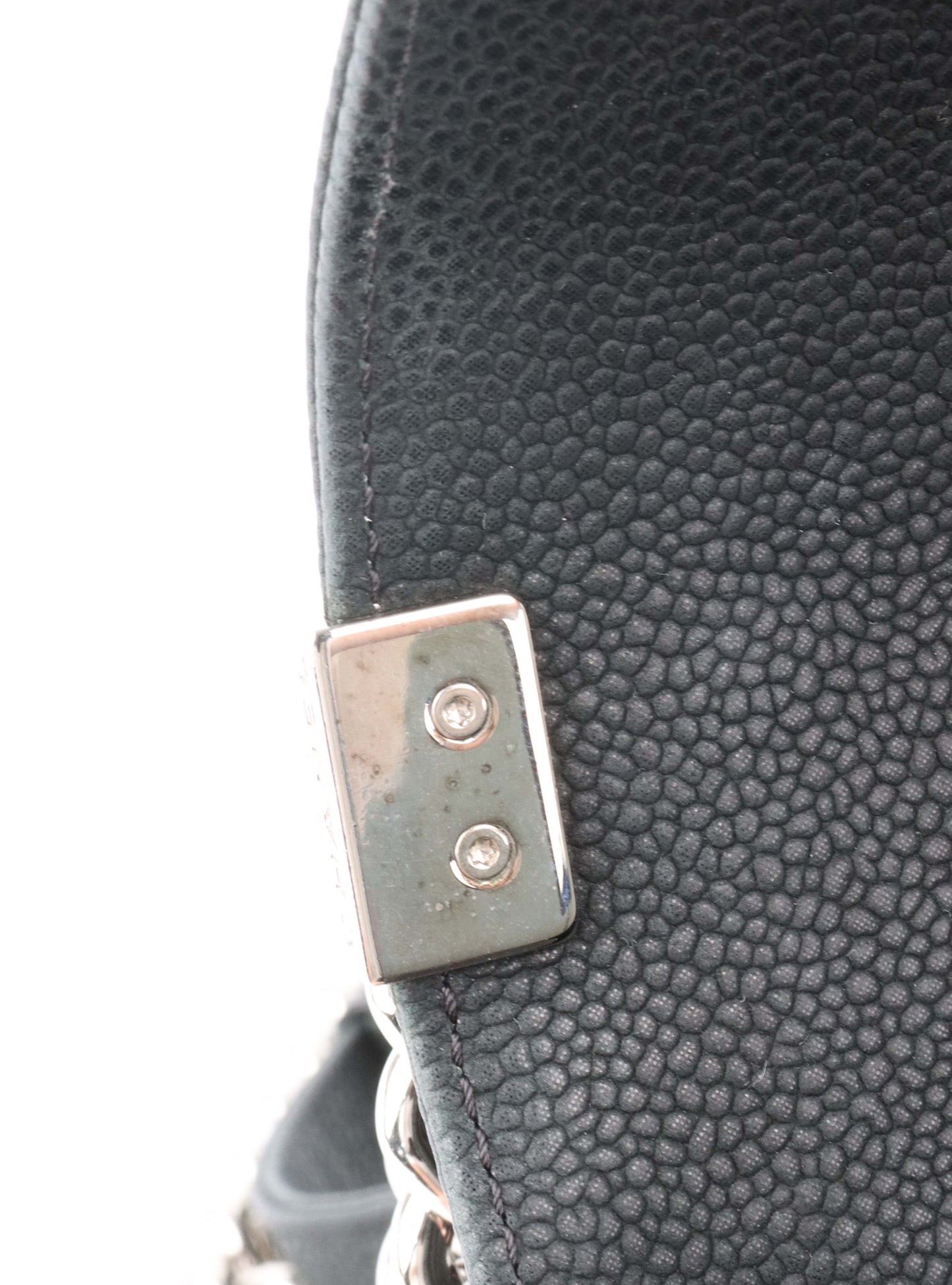 Chanel Black Medium Soft Caviar Boy Bag SHW.