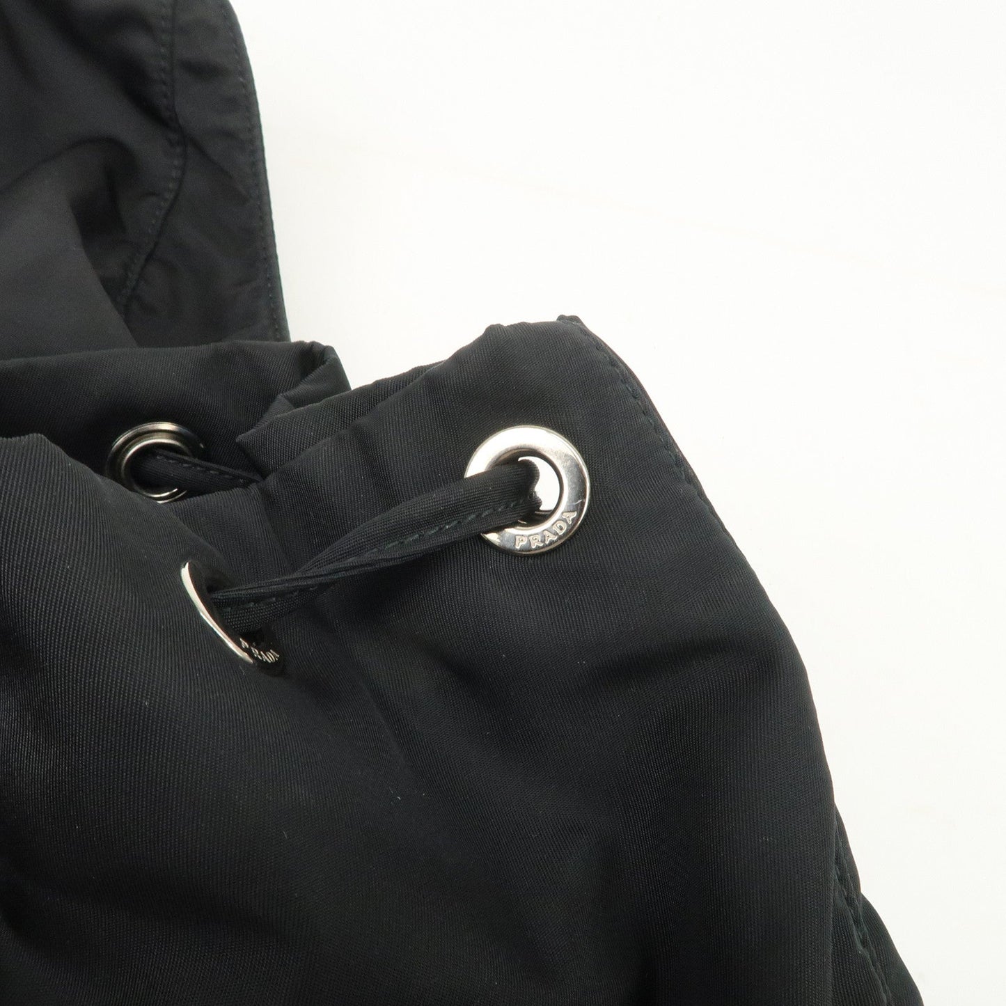 PRADA Re-Nylon Triangle Logo Nylon Leather Back Pack NERO 1BZ811  d