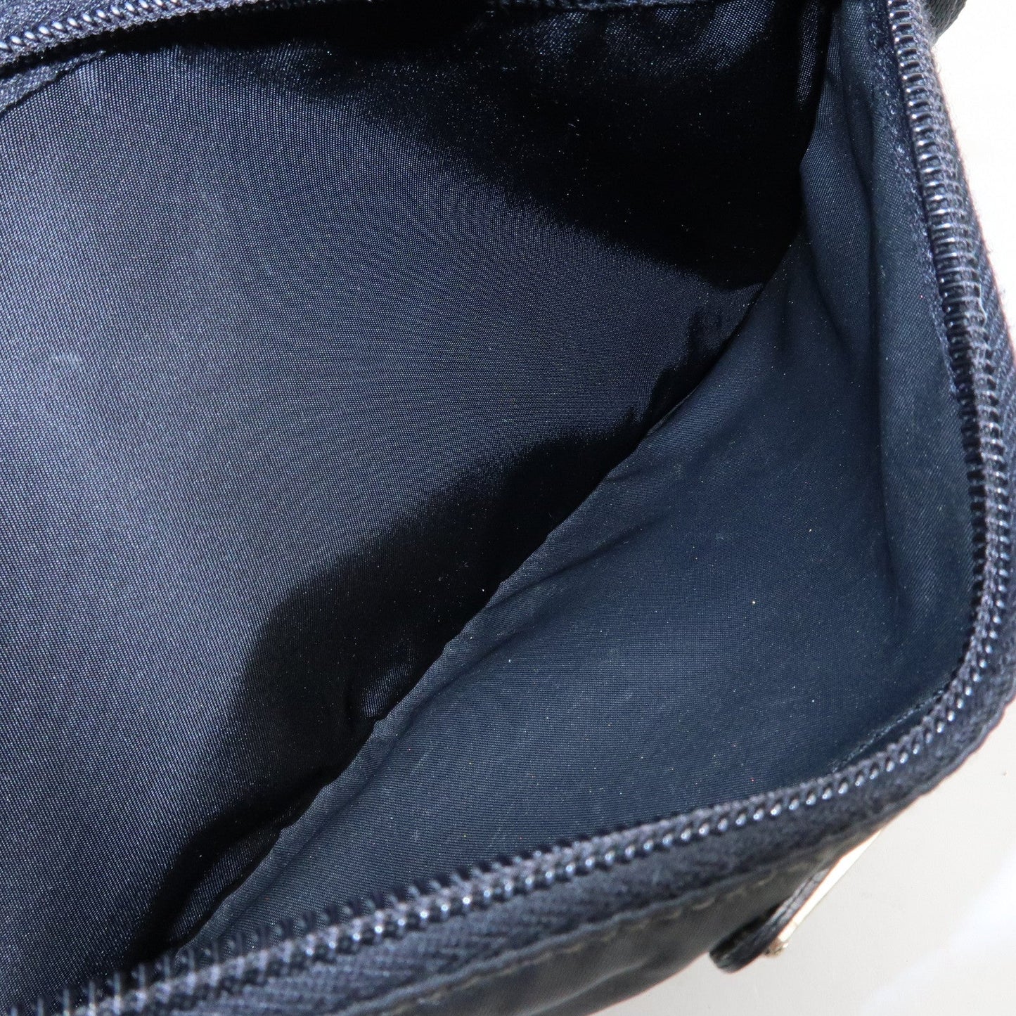 PRADA Logo Nylon Leather Shoulder Bag Crossbody Bag Black  d