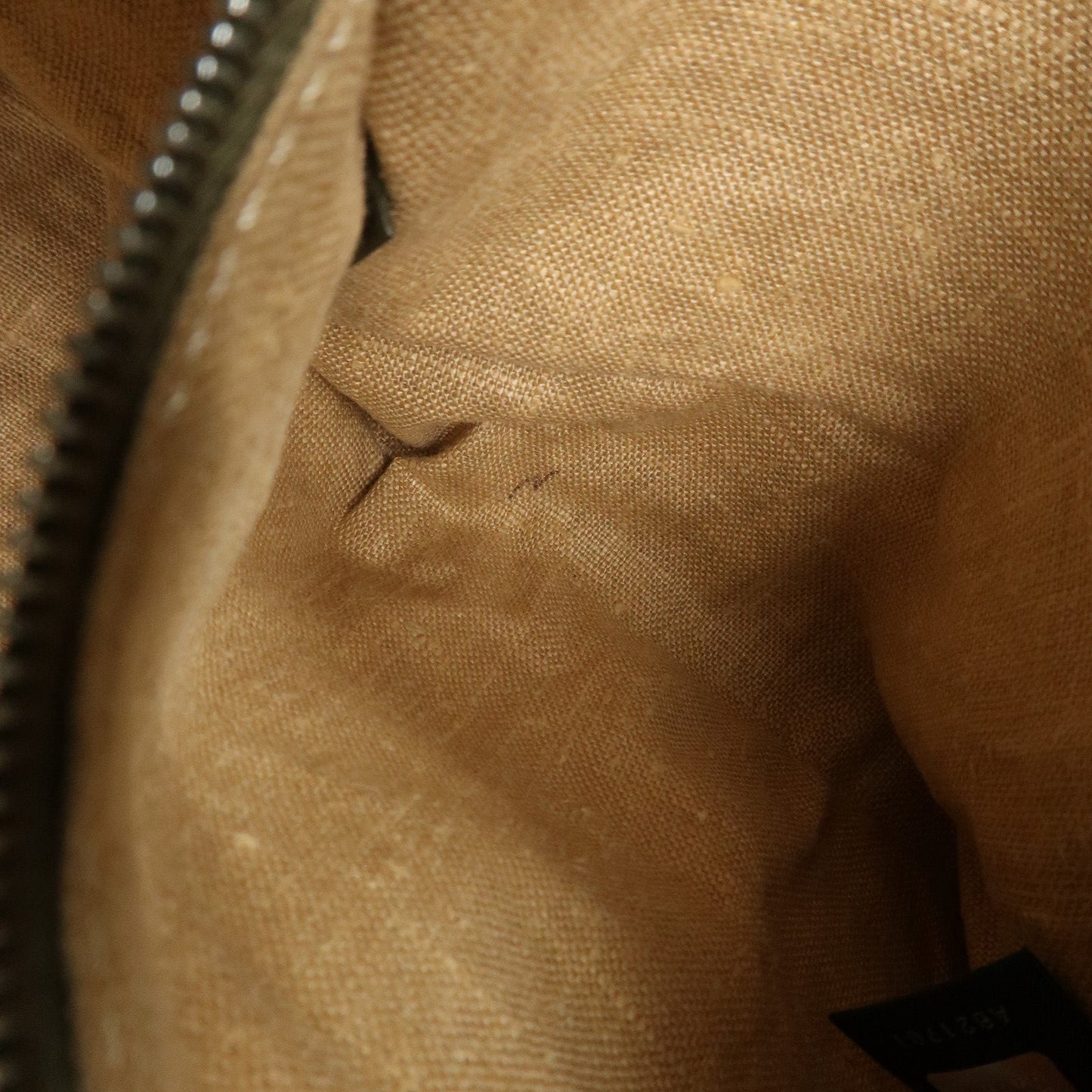 FENDI Selleria Leather Tote Bag Shoulder Bag Khaki 8BN155  d