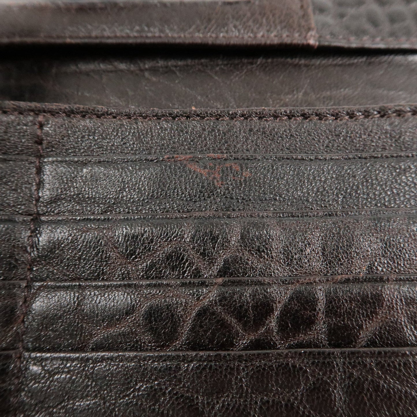 FENDI Zucca Canvas Leather W Hook Bifold Long Wallet 8N0032  d