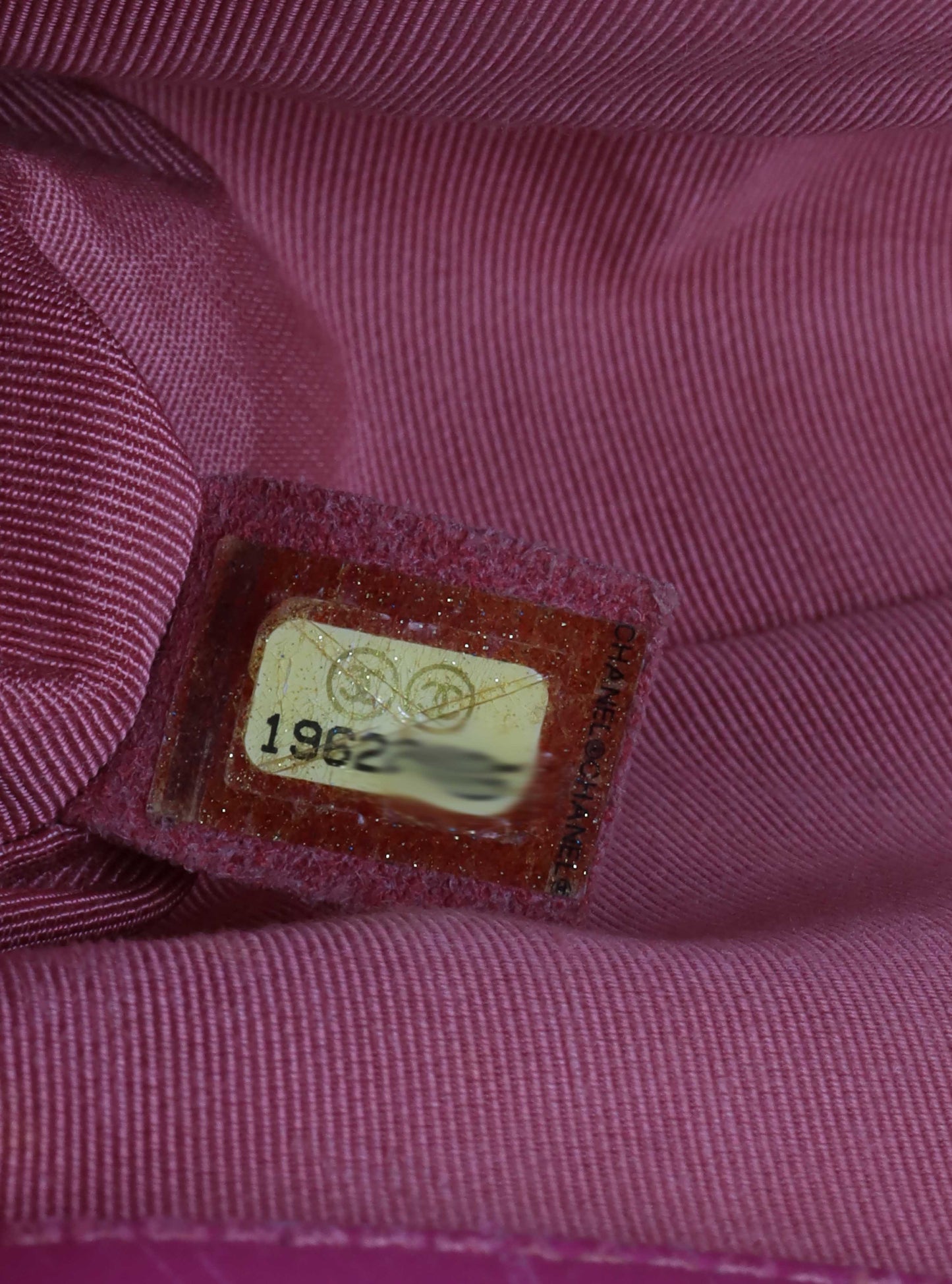 Chanel Medium Pink Tweed Boy Bag.