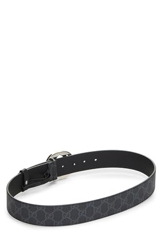 Gucci, Black GG Supreme Canvas Belt, Black