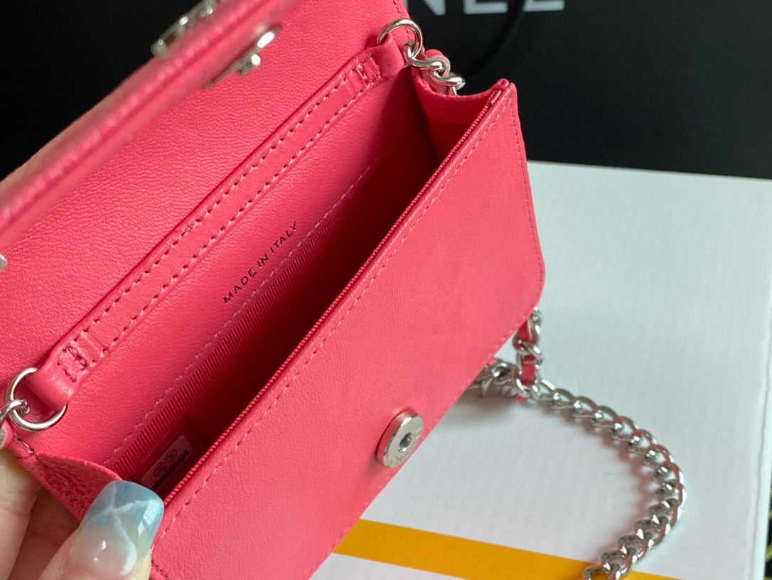 CHLWoc Camellia PiNike Bag For Women 12cm/4.5in