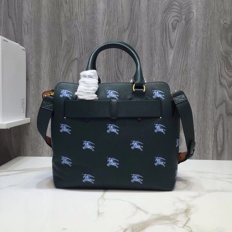 Top Quality The Small Equestrian Knight Top Handle Belt Bag Green For Women, Bags 14in/36cm