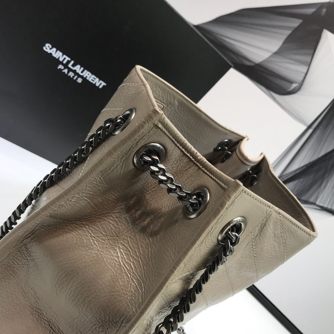 YSSL Niki Medium Shopping Bag Beige For Women 12in/32cm YSL 