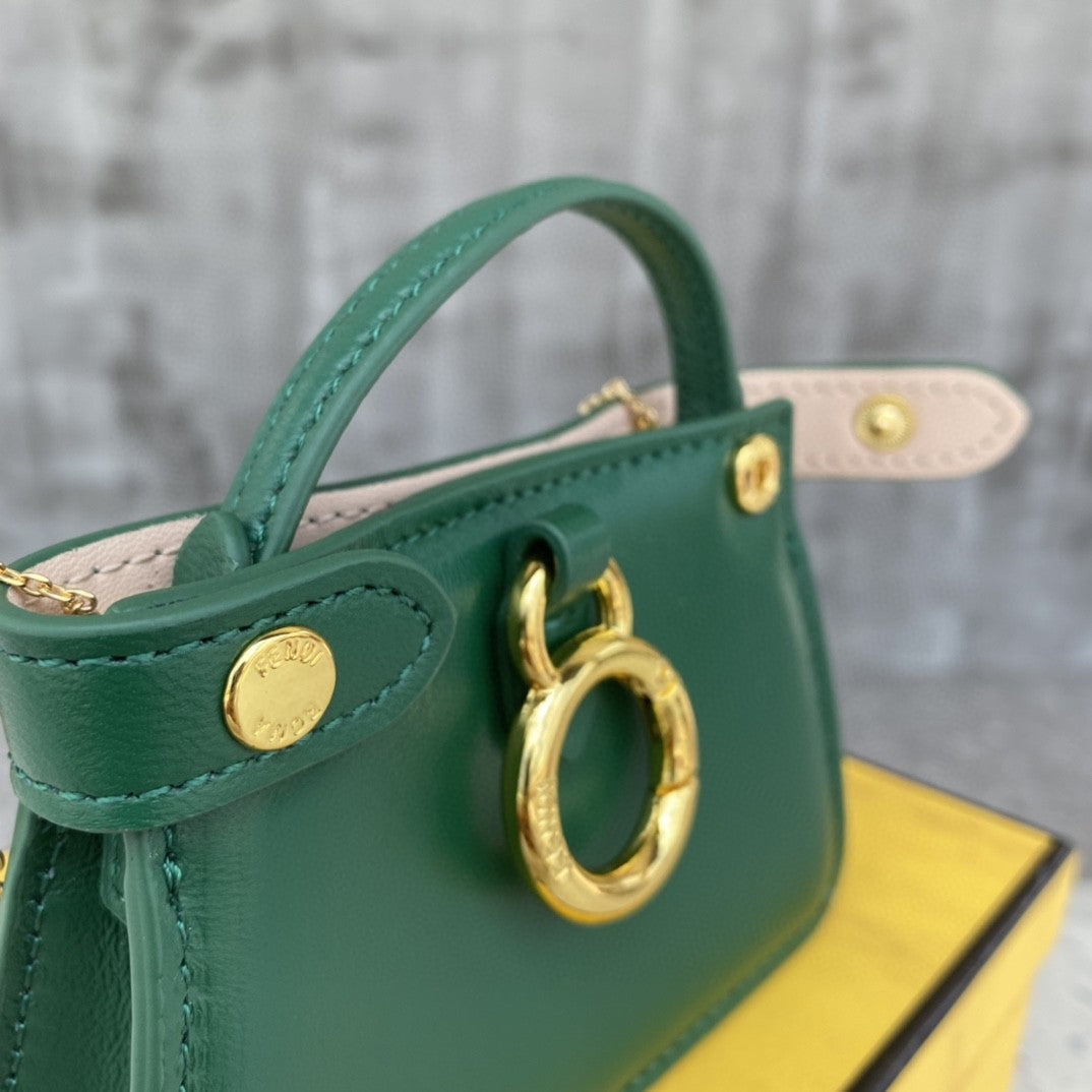 Top QualityTop Quality Nano Peekaboo Charm Crossbody Green Bag For Woman 12cm/4.5in