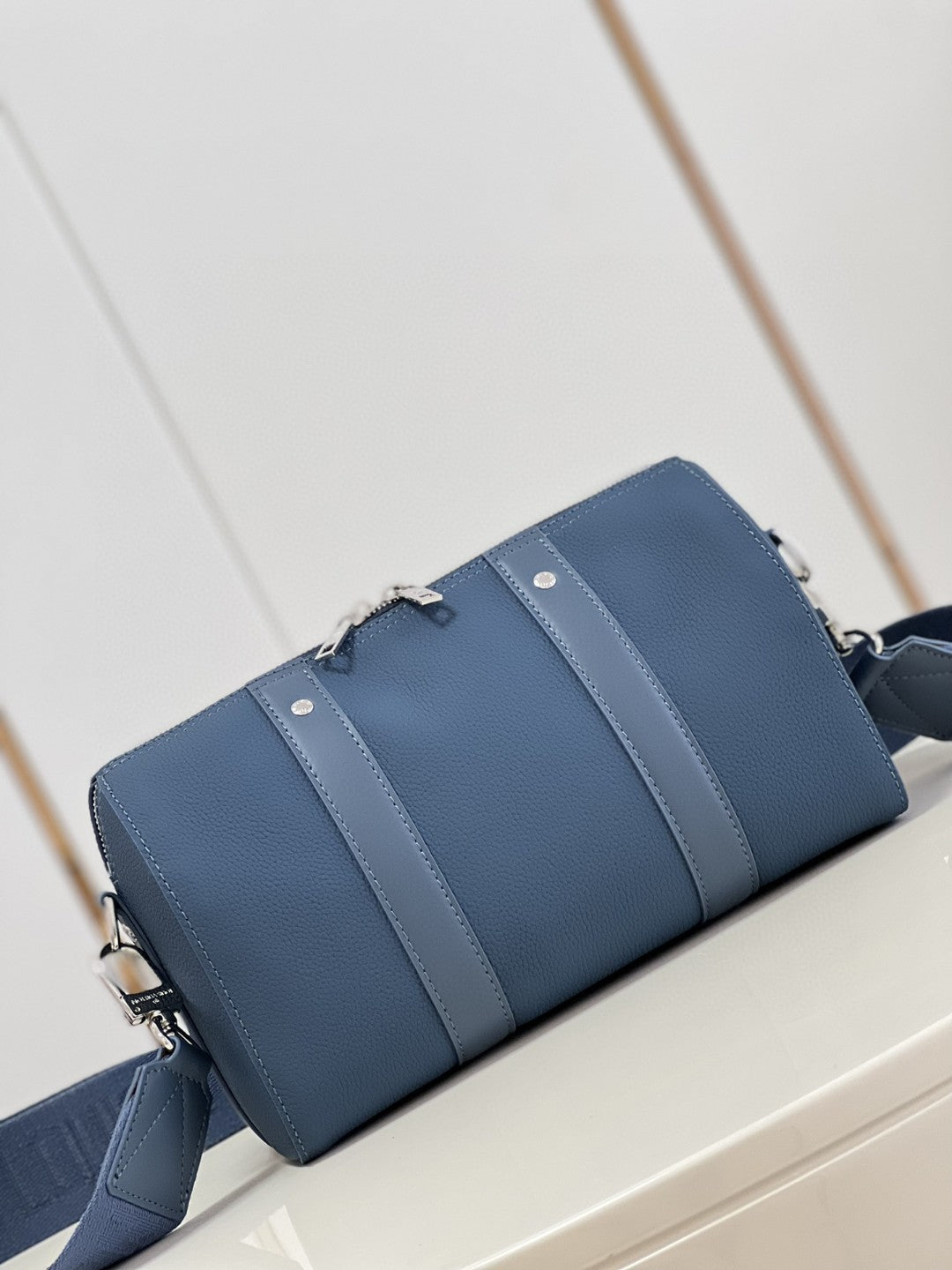 Top Quality City Keepall Aerogram Blue For Men, Bags, Shoulder And Crossbody Bags 10.6in/27cm Top Quality