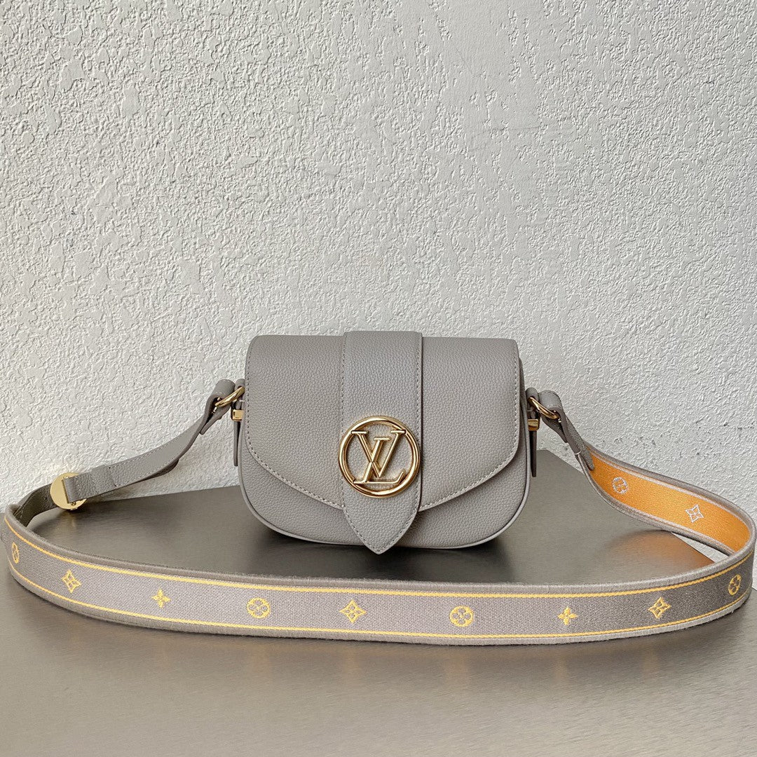 Top Quality Point 9 Create By Nicolas Ghesquie?re With Monogram Flower 9.1in/22cm Grey For Women Top Quality M55946