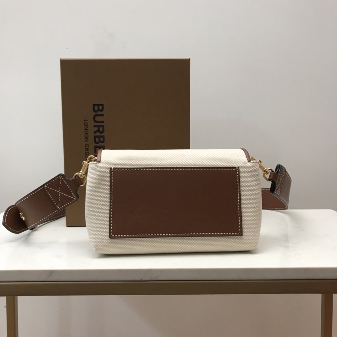 Top Quality Horseferry Print Cotton Canvas Small Crossbody Bag For Women, Bags 7.1in/18cm 80518441
