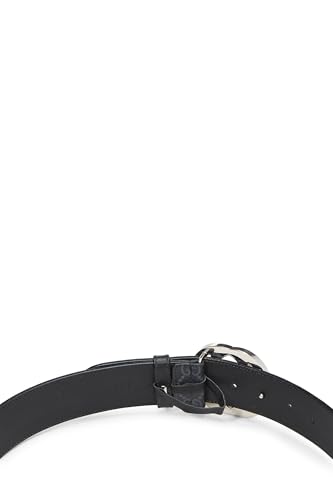 Gucci, Black GG Supreme Canvas Belt, Black