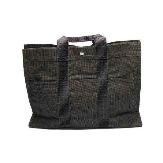 HERMES Tote Bag canvas gray MM Her Line unisex(Unisex)  d