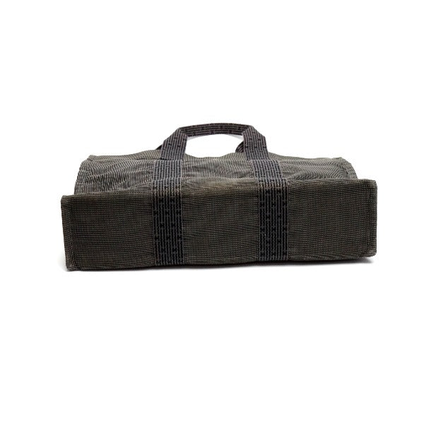 HERMES Tote Bag canvas gray MM Her Line unisex(Unisex)  d