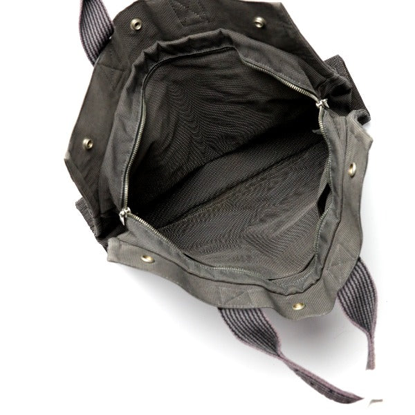 HERMES Tote Bag canvas gray MM Her Line unisex(Unisex)  d