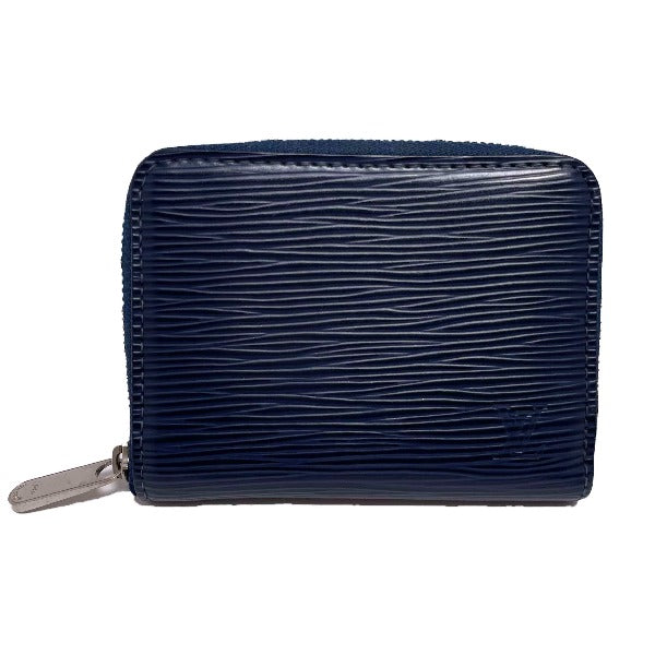 LOUIS VUITTON Coin case M60438 Epi Leather Navy blue Zip around purse Epi mens  d