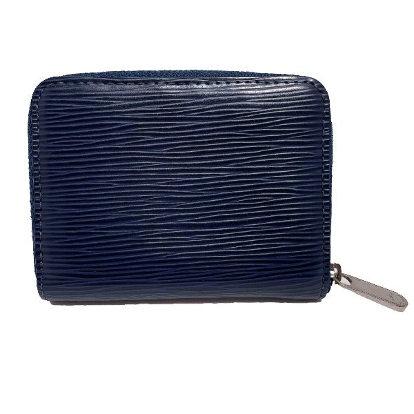 LOUIS VUITTON Coin case M60438 Epi Leather Navy blue Zip around purse Epi mens  d