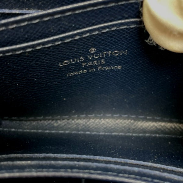 LOUIS VUITTON Coin case M60438 Epi Leather Navy blue Zip around purse Epi mens  d