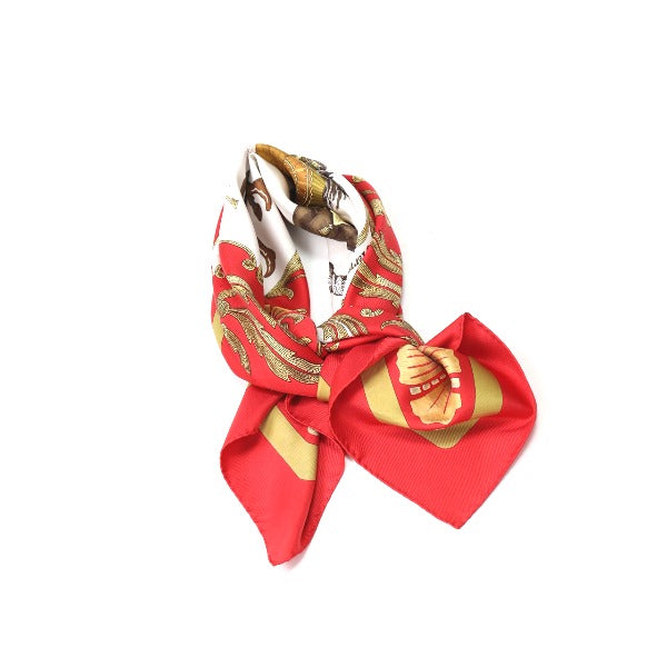 HERMES scarf silk yellow SPRINGS scarf Carre90 Women  d