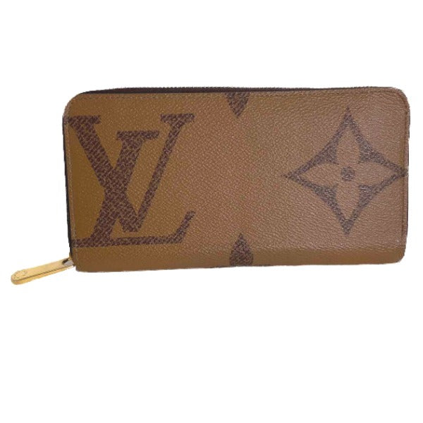 LOUIS VUITTON Long Wallet Purse M69353 Monogram canvas Brown monogram giant reverse Zippy wallet unisex(Unisex)