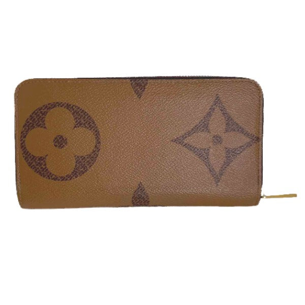 LOUIS VUITTON Long Wallet Purse M69353 Monogram canvas Brown monogram giant reverse Zippy wallet unisex(Unisex)