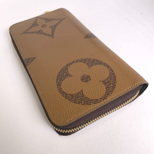 LOUIS VUITTON Long Wallet Purse M69353 Monogram canvas Brown monogram giant reverse Zippy wallet unisex(Unisex)