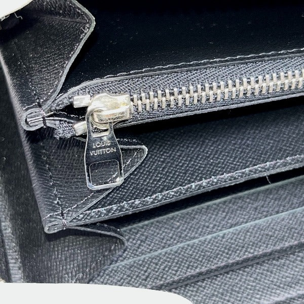 LOUIS VUITTON business bag N41503 Damier Grafitto Canvas Graphite Long Wallet Purse Damier Grafitte Zippy XL mens  d