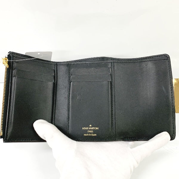LOUIS VUITTON Coin case M68725 PVC, leather Brown camel Portefeuille Dauphine Monogram reverse compact Women  d