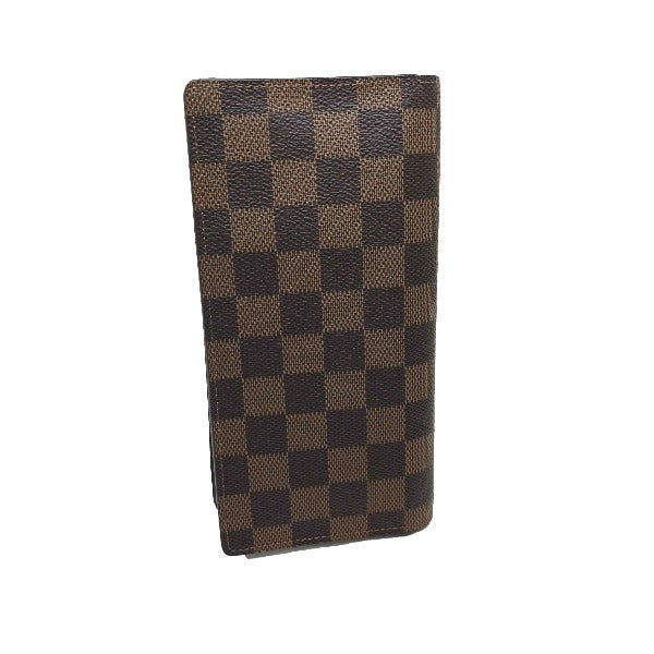 LOUIS VUITTON Bifold Wallet N60017 Damier canvas Brown Wallet with card pocket Damier Portefeuille Blaza mens(Unisex)  d