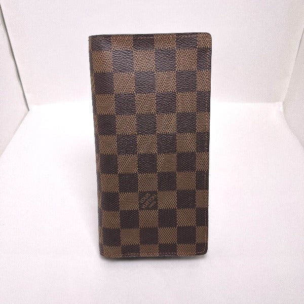 LOUIS VUITTON Bifold Wallet N60017 Damier canvas Brown Wallet with card pocket Damier Portefeuille Blaza mens(Unisex)  d