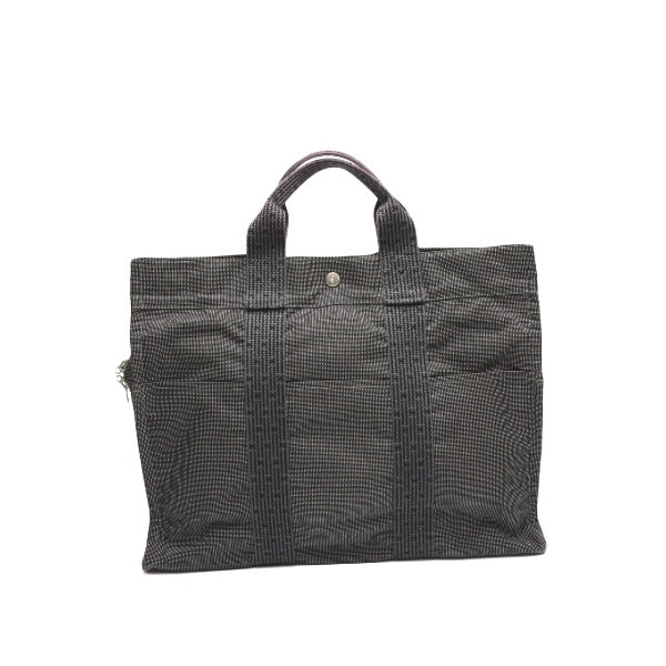 HERMES Tote Bag canvas gray MM Her Line unisex(Unisex)  d