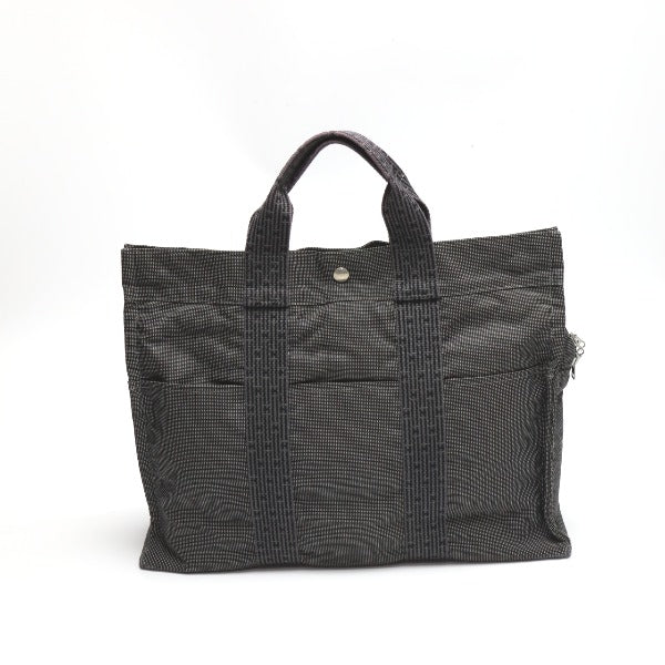 HERMES Tote Bag canvas gray MM Her Line unisex(Unisex)  d
