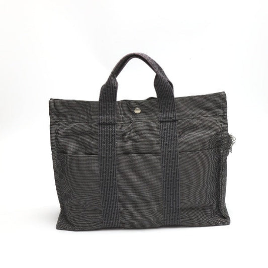 HERMES Tote Bag canvas gray MM Her Line unisex(Unisex)  d