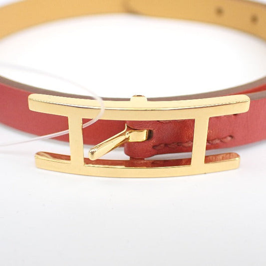 HERMES bracelet Calfskin leather Sanguine Beapi de Bourtour Taderakto Sanguine Women  d