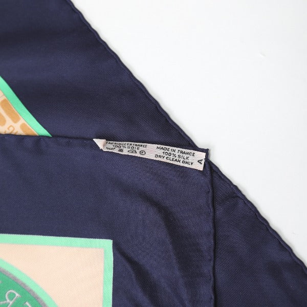 HERMES scarf silk Navy LES HARAS NATIONAUX Carre90 Carre90 Women  d