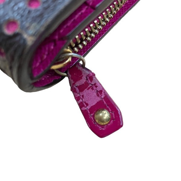 LOUIS VUITTON Bifold Wallet M95188 Monogram Perfo Fuchsia Zip Around Monogram Perfo Two fold wallet Women  d