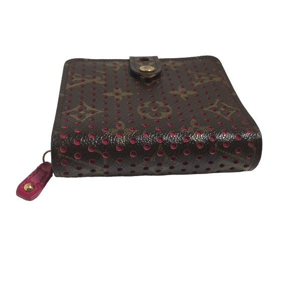 LOUIS VUITTON Bifold Wallet M95188 Monogram Perfo Fuchsia Zip Around Monogram Perfo Two fold wallet Women  d