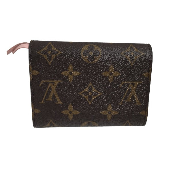 LOUIS VUITTON Coin case M62360 Monogram canvas Rose Valerie Coin purse with Card Case Monogram Portefeuille Victorine Women  d
