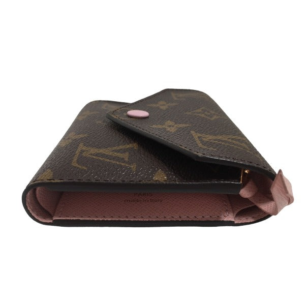 LOUIS VUITTON Coin case M62360 Monogram canvas Rose Valerie Coin purse with Card Case Monogram Portefeuille Victorine Women  d