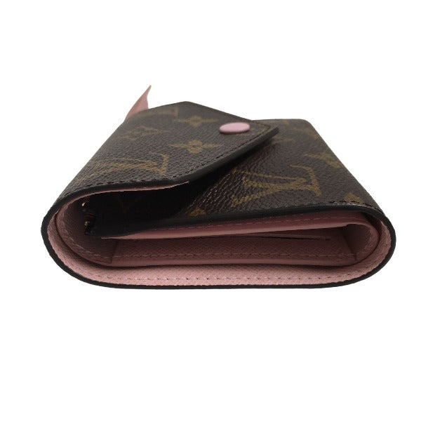 LOUIS VUITTON Coin case M62360 Monogram canvas Rose Valerie Coin purse with Card Case Monogram Portefeuille Victorine Women  d