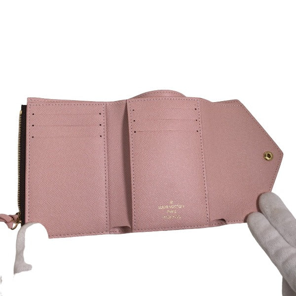 LOUIS VUITTON Coin case M62360 Monogram canvas Rose Valerie Coin purse with Card Case Monogram Portefeuille Victorine Women  d