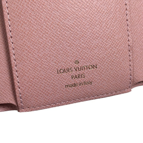 LOUIS VUITTON Coin case M62360 Monogram canvas Rose Valerie Coin purse with Card Case Monogram Portefeuille Victorine Women  d