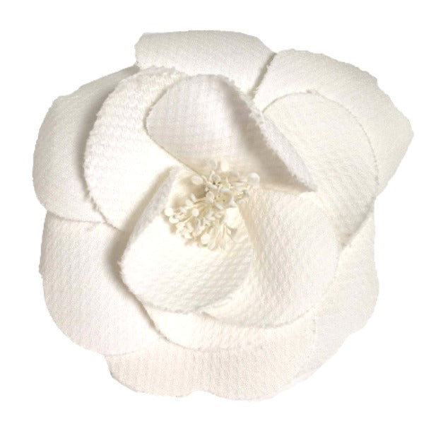 CHANEL Brooch Other white corsage Camelia flour Women  d