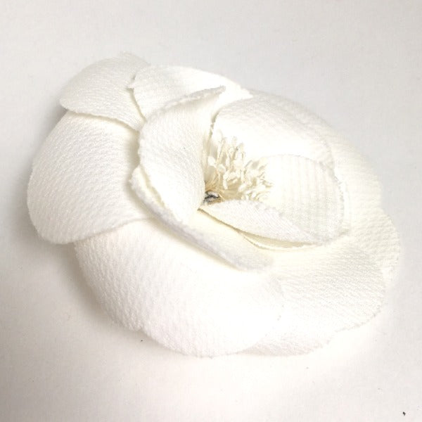 CHANEL Brooch Other white corsage Camelia flour Women  d