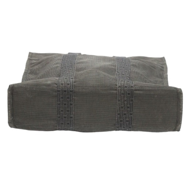 HERMES Tote Bag canvas gray Tote Bag Business bag Her LineTote MM unisex(Unisex)  d