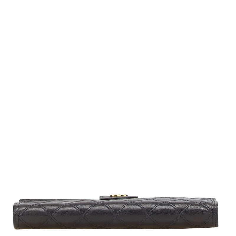 Chanel Bicolore Coco Mark Lambskin Long Wallet