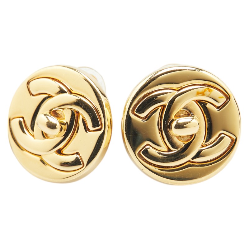 Chanel Turnlock Coco Mark Earrings