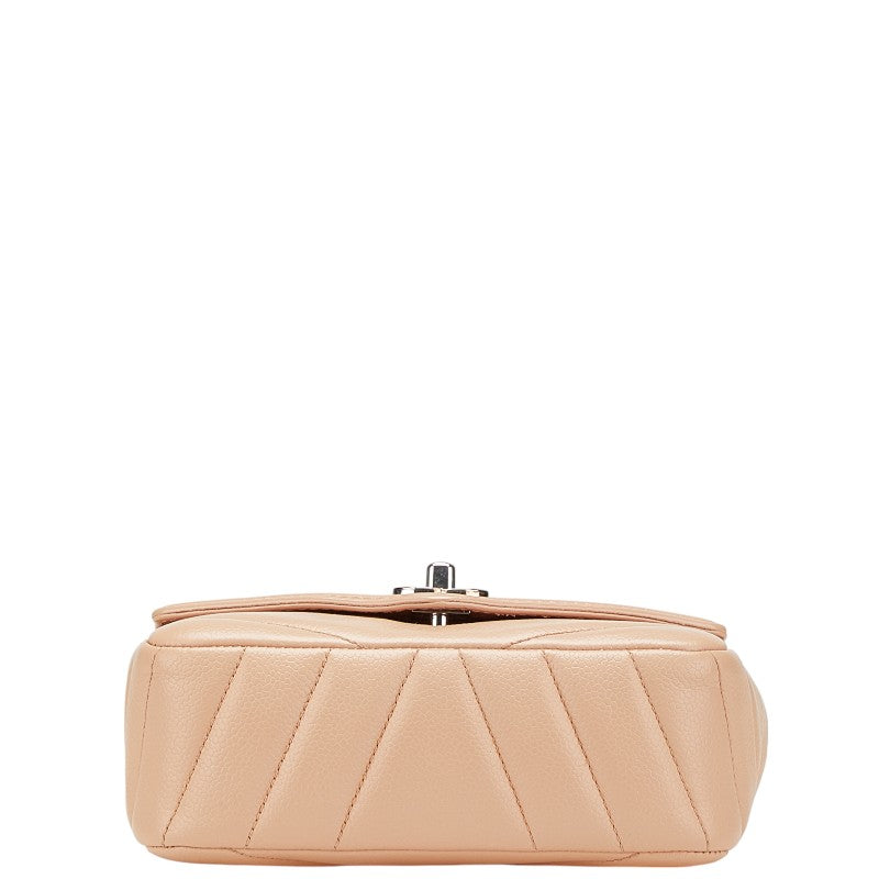 Chanel Coco Mark Chevron Caviar Shoulder Bag