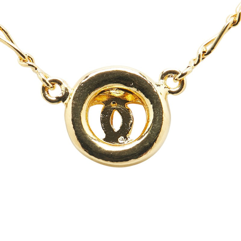 Chanel Coco Mark Round Circle Necklace