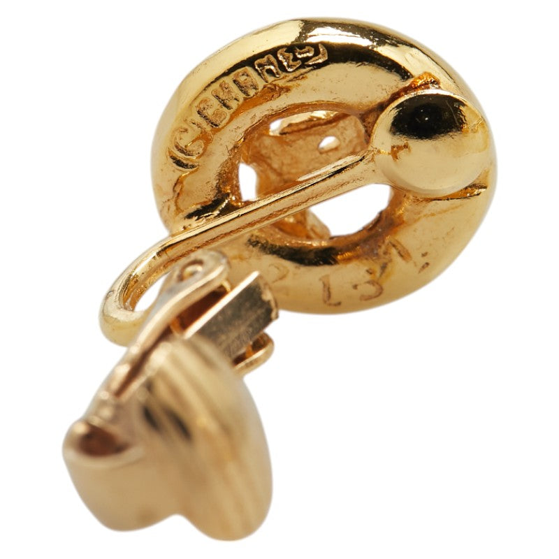Chanel Coco Mark Round Earrings